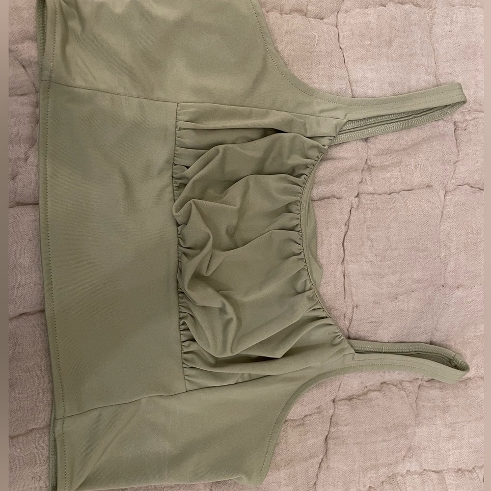 Green crop top from target